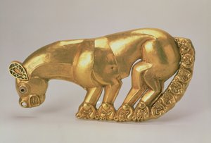 Emblema dello scudo a forma di pantera, 700-650 a.C.